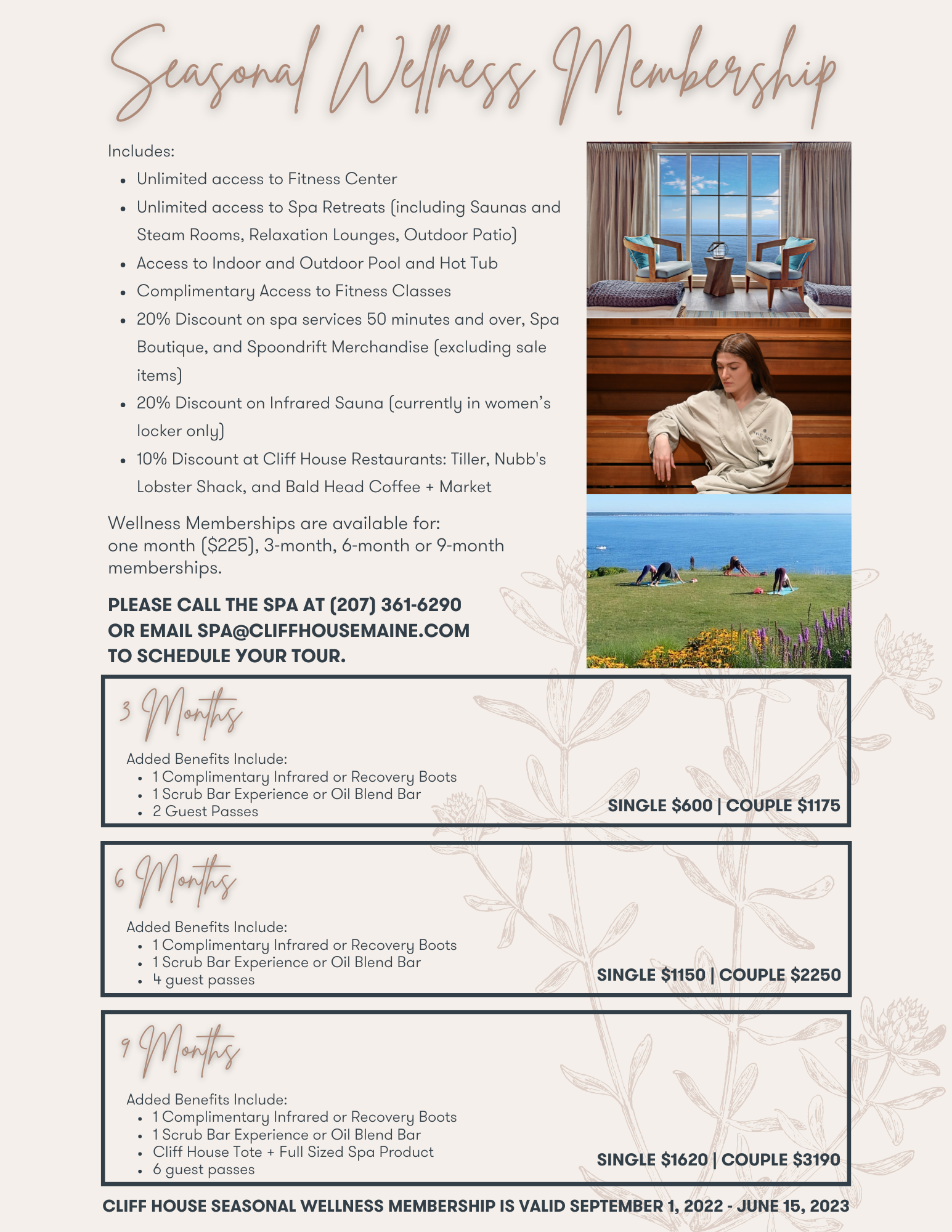 Spa Membership Flyer 22-23