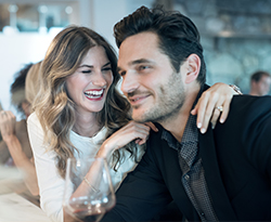 Espresso martini in a glass with ingredients nearby