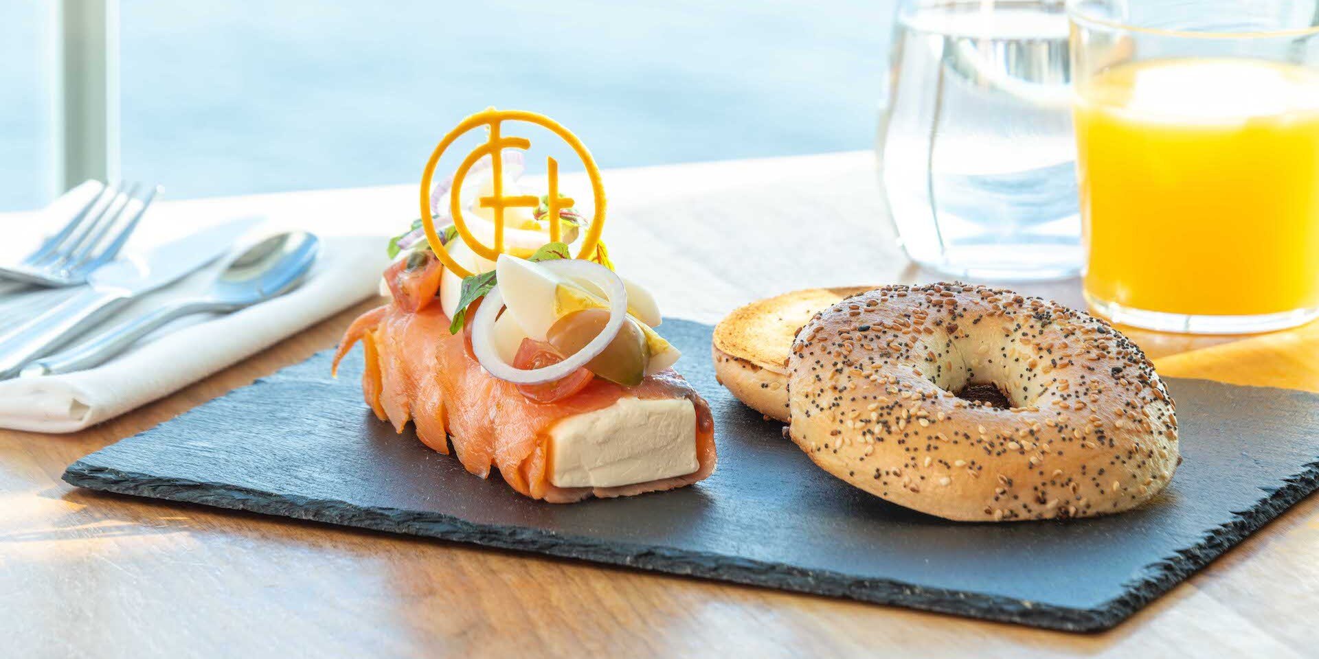 salmon and bagel