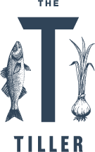 The Tiller T with fish and onion logo