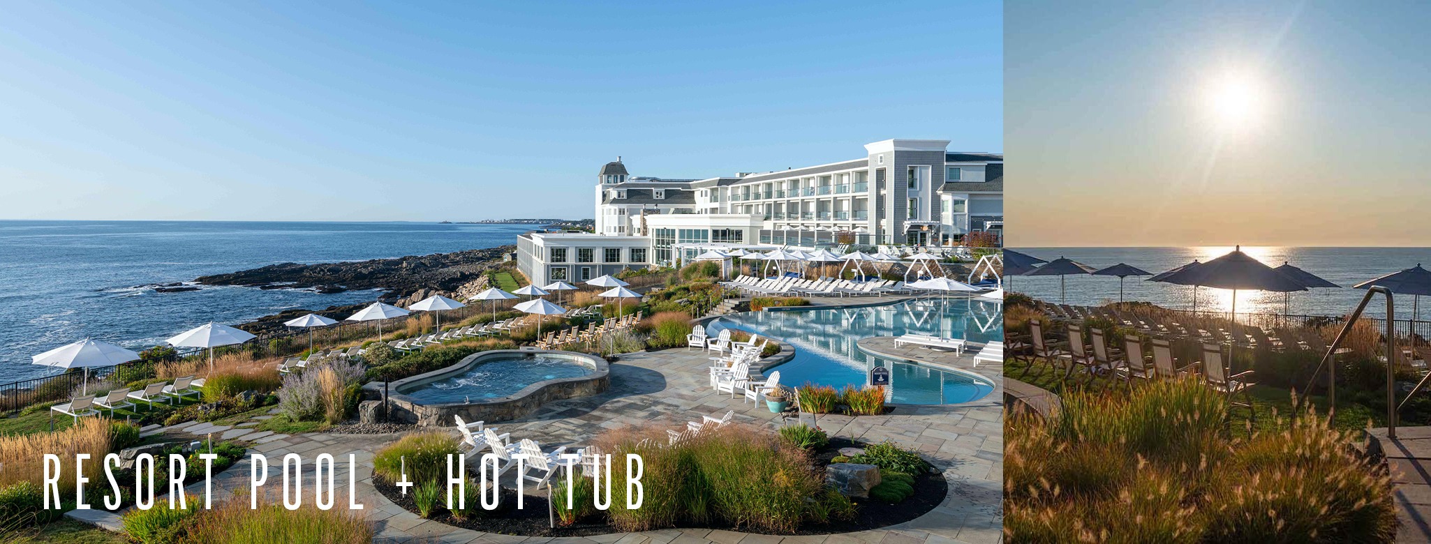Outdoor Resort Pool and Hot tub