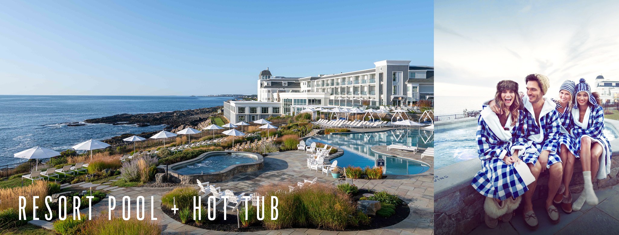 Outdoor Resort Pool and Hot tub